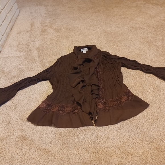 brown Amanda lane blouse - Picture 1 of 2